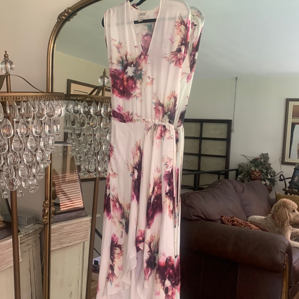 Haute Hippie, XS, beautiful floral, somewhat sheer.
